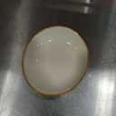 Famiware Ocean Soy Sauce Dishes of 6, Oval Dipping Sauce Cups/Bowls/Dishes for Kitchen, 2.1oz Ceramic Small Bowls for Side Dish, Appetizers, Snacks, and Sushi, Dishwasher Safe, Vanilla White