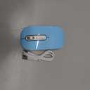 cimetech Wireless Mouse for Laptop Rechargeable, Portable Computer Mice for Business Travel, Silent LED Mouses Inalambrico Optical with Nano Receiver, Plug and Play for iPad MacBook air PC (BT5.1 & 2.4G-Blue)