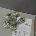 12 Sets Mason Jar Flowers Centerpiece Table Decorations,White