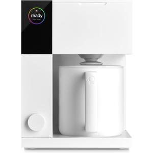 Fellow Aiden Precision Drip Coffee Maker, Thermal Carafe, Perfect Temperature Control, Bloom Cycle, Single Serve to 10 Cup Capacity, Matte White