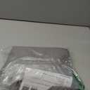 MIULEE Short Sheer Curtains 30 Inch Length for Kitchen Bathroom Cafe Half Window Treatment, Rod Pocket Tier Curtains 2 Panels, 29x30 Inches Long, Grey