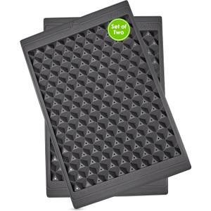 Tovolo Mini Ice Cube Tray Set with Twist and Release Mini Nugget Ice Cube Trays, BPA Free Silicone Mini Ice Tray with Storage Bin and Mini Scoop, Stackable Dishwasher Safe Mini Ice Cube Trays (2 Pack)