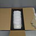 S&Q'S CERAMICS Ceramic Small Bowls for Kitchen, Set of 6, 9 ounces Small Ceramic Bowls for Condiments, Dipping, Side Dishes (Glazed Matte Off-White) (4.25 inch)