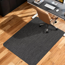 Soimeat Office Chair Mat for Hardwood Floor, 35.4" x 47.2" Non-Slip Desk Computer Chair Mat, PVC Floor Mat for Rolling Chair, Heavy Duty Wood/Tile Floor Protector Desk Rug for Home, Dark Brown