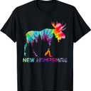 New Hampshire Vintage Tie Dye Souvenir Elk T-Shirt XXL