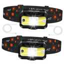 Headlamp Rechargeable,1200 Lumen Ultra Bright LED Head Lamp Flashlight 2 Packs