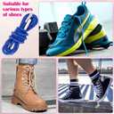 Rhinestone Shoe Laces, Glitter Rope Shoelaces for Sneakers, Round Crystal Bling Shoe Lace (Blue)