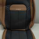 FLORICH Leather Car Seat Covers Full Set, Breathable Waterproof Nappa Leather Seat Covers, Gary Seat Covers, Automotive Interior Cover Universal for Cars SUV Truck Sedan - Coffee