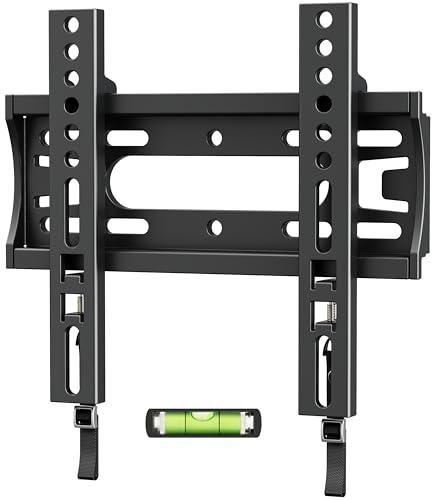 IWOBOARD 32 40 42 inch Fixed TV Monitor Wall Mount for LED LCD TVs & Monitor, Low Profile Small RV TV Mount, Easy Slim Flat Wall Bracket, Max VESA 200x200mm, 66lbs, Single Stud, Fit 19 24 42 inch