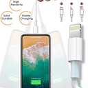 4 Pack [Apple MFi Certified] Apple Charging Cables 10ft, iPhone Chargers Lightning Cable 10 Foot, Fast iPhone Charging Cord for iPhone 14/14Pro/13/13Pro/12/11/11Pro/11Max/ X/XS/XR, ipad(White)