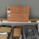 29.5 * 17.7 inch Kitchen Sink, Single Bowl Stainless Steel Sink Multifunctional Drop In Sink with Pull-Down Faucet and Multiple Accessories (black grey, 29.5 * 17.7 inch)