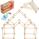 GROWGO Fort Building Kit for Kids 3-7, 130 Pieces