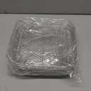 RAMLLY 8 inch Air Fryer Rack for Instant Vortex Fryer, Philips, COSORI Fryer, Square Three Stackable Racks, Stainless Steel Multi-Layer Dehydrator Rack, Air Accessories