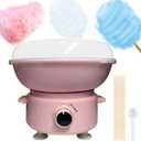 Cotton Candy Machine, Mini Cotton Candy Maker for Kids, Candy Maker for Christmas Gift, Home, Birthday Family Party, Includes 20 Cotton Candy Sticks & Sugar Scoop (Pink)