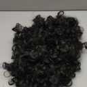 yuehong Short Black Curly Fluffy 70s Afro Wig 80s Disco Rocker Wig Heat Resistant Synthetic Fibers Durable Breathable Costume Hair for Unisex(Black)