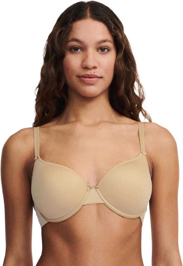 Chantelle Women's Basic Invisible Smooth T-Shirt Bra (32F, Beige)