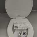 Bemis 730SLEC Slow Close Toilet Seat, Easy Clean Hinges and Durable Plastic Seat, Made in USA, Round, White