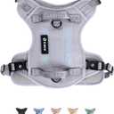 2026 New Edition, Fei & Eve Classic Dog Harness - Quick-Release Buckles | 3-Point No-Pull Control | Heavy-Duty 900D Nylon | Dual Safety Handles | Breathable Mesh | Adjustable Fit | Large,Gray