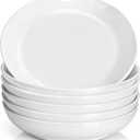 Y YHY 7.8'' Pasta Bowls for Small Portions, 22 Ounce Salad White Bowl Plates Set of 6, Porcelain Dishes for Serving Dinner - Dinnerware Sets Microwave Dishwasher Safe Thanksgiving Day Gift