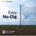 39in H (5 Fence Panels) No Dig Easy Install Zippity Black Metal Fence, Decorative Fence Ideal for Garden Fencing For Dogs, Temporary Fence or Garden Fence Animal Barrier, WF29006