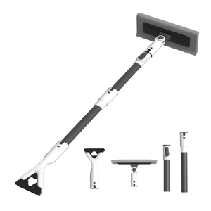 Eakertte 47.3" Ice Scrapers for Car Windshield, EVA Foam Snow Brush for Car, Heavy Duty Snow Broom & Squeegee with 180° Pivoting Head, ScratchFree Extendable Snow Pusher for Car, SUV, Truck