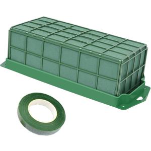 YOMUME Floral Foam Cage 1 Piece, Dry and Wet Floral Foam for Fresh Flower Arrangement and Artificial Flowers, Wedding Holiday Decorations
