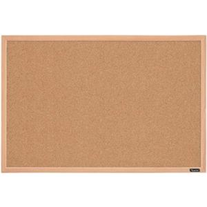 Quartet Cork Board Bulletin Board, 23" x 35" Framed Corkboard, Oak Frame, Decorative Hanging Pin Board, Perfect for Office & Home Decor, Home School Message Board or Vision Board (35-380352)
