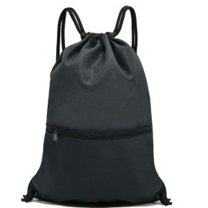 HOLYLUCK Drawstring Backpack Bag Sport Gym Sackpack (Ablack)