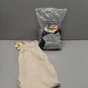 3 Pack Girls Sweatpants Straight Leg Ribbed Waist Active Joggers Teens Athletic Pants with Drawstring and Pockets (Large, Beige, Light Gray, Black)