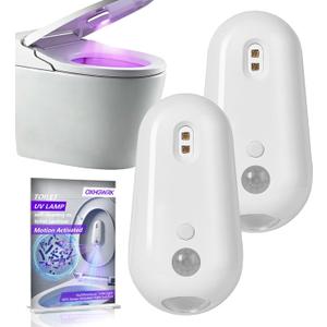 Toilet Light Self Cleaning UV Sanitizer and Nightlight Inside Motion Activated Bowl Face Dispenser Bathroom Finds Sensor Rechargeable Accessories Home UV-C Smart Room Haves Touchless