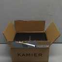 KAMIER Watch Case with Combination Lock - 4 Watch Storage and Jewelry Organizer - Watch Travel Case for Ring and Watch Storage, PU Leather Travel Watch Case, Ideal for Gift (With Gift Box), Brown