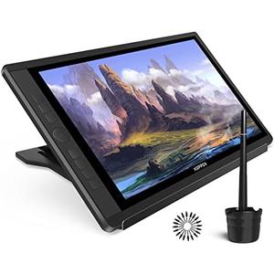 Drawing Tablet with Screen, 15.6'' XOPPOX Graphics Drawing Monitor Pen Display with 1080P Full Laminated Screen,Tilt 8192 Levels Battery-Free Stylus,Adjustable Stand,Compatible for Window/Mac