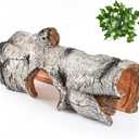 Reptile Hide Caves Simulation Tree Hideout, Hideout Shelter Sleep Cave is Decorated for Arboreal Reptile, Snake, Leopard Gecko, Lizard, Salamander, Hermit Crab Aquarium