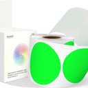 3 Inch Fluorescent Green Color Code Dot Stickers,500 PCS Round Labels Stickers in Dispenser Box for Organization, Inventory,Classroom (1 Roll-500PCS)