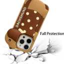 3D Puppy Dog Case,Cartoon Cute Kawaii Lovely Character Dachshund Dog Shape Kids Teens Girls Women Soft Silicone Case for iPhone 13/iPhone 14/iPhone 15 6.1 inch