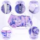 Lukovee Recovery Suit for Dogs, Zipper On Recovery Suit for Female Male Dog, Onesie Abdominal Wounds Cone E-Collar Alternative Prevent Licking Spay Recovery Suit (Small, Purple Tie-dye)