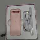 Heated Eyelash Curler - Electric Eyelash Curler with Heat Sensitive Silicone Pad, Type-C Rechargeable Mini Lash Curler, 8s Fast Heating 24hrs Long Lasting Lash Lift to Style Natural Eyelashes