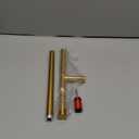 Hand Towel Holder Stand with Heavy Base, Hand Towel Rack for Bathroom (Stainless Steel, Gold Brushed)