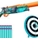 Dart Zone Retroshot Renegade Blaster with Target and 18 Suction Darts
