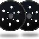 6 Inch 6 Hole Replacement Sander Pad for Ridgid R2611 Random Orbit Sander- 6" Hook and Loop Sanding Pad Work with 6 Inch Sander Disc - 2 Pack