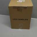 DRomance Flameless Flickering Candles Battery Operated with Remote and Timer, Set of 9 Dripping Real Wax Warm Light LED Pillar Candles for Holiday, Christmas Decoration(Ivory, 2.2" D x 4"-9" H)