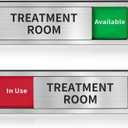 Treatment Room Door Sign,Do Not Disturb- In Use/Slider Sign for Wellness & Health Centers Business Vacant Occupied Privacy Spa Door