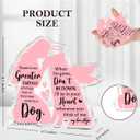 2 x Dog Pet Memorial Ornament Remembrance Gifts Loss of Dog Sympathy Gift Pink Angel Shape Decor Ornament for Dogs Puppy Keepsake Remembrance Decor for Pet Lover