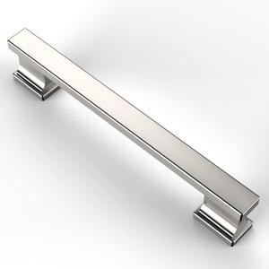 Asidrama 10 Pack 5 Inch(128mm) Brushed Satin Nickel Kitchen Cabinet Handles, Cabinet Pulls Kitchen Cabinet Hardware for Cupboard Drawer Pulls (5" Hole Center)
