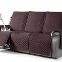 TAOCOCO Waterproof Recliner Couch Cover Sofa Slipcover for 3 Cushion Couch, Pet Sofa Cover for 3 Seat Recliner, Washable Reclining Sofa Cover Furniture Protector with Straps(3 Seater, Coffee)