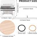 Knit Patch Looms Kit, Looms Knitting Kit for Beginners, Small Mini Darning Looms Wooden Patchwork Weaving Tool Set for Quickly Sewing Repair, Sewing Craft Supplies