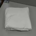 Off White Curtain 102 inches Long 2 Panels Set for Living Room Sliding Glass Door Back Tab Modern Farmhouse Coastal Decor Lightweight Cotton Textured Semi Sheer White Linen Curtains for Bedroom