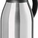 OGGI Catalina 68oz Stainless Steel Thermal Coffee Carafe- Double Walled Vacuum Container w/Press Button Top, Insulated Coffee Carafe, Thermos Carafe, Coffee Urn, Hot Beverage Dispenser, 2 Liters