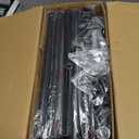Room Divider for Room Separation,4-10ft(H) 28-140inch(W) Adjustable Temporary Privacy Wall Divider, Tension Curtain Rods No Drilling, Heavy Duty Partition Space Separator Freestanding,Black