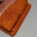 Burnt Orange Sheer Curtains 63 Inches Length Boho Terracotta Curtains for Bedroom 2 Panels Rod Pocket Vintage Farmhouse Style Voile Drapes for Kitchen Nursery Halloween Fall Decor 52x63 Inch